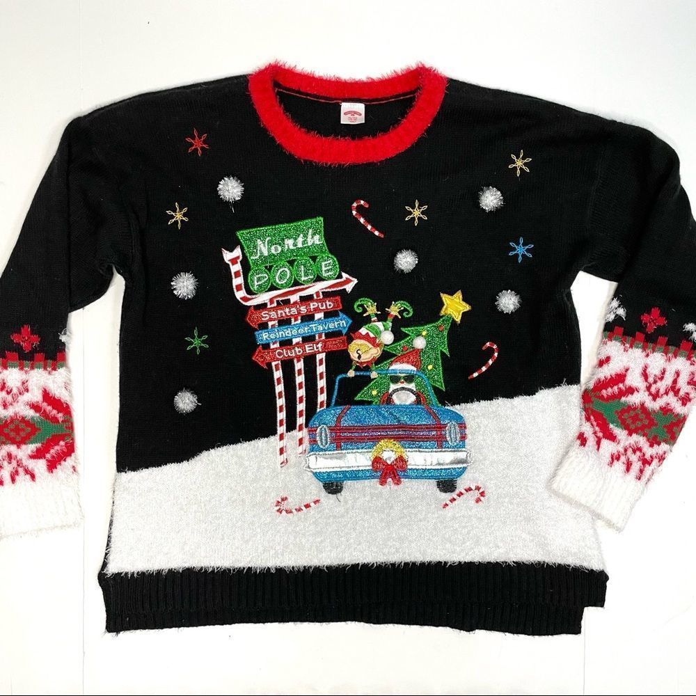 Santa & Elf Ugly Christmas Sweater